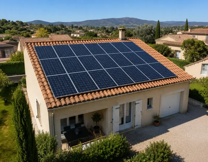 Prime à l'autoconsommation panneaux solaires La Barben — aide financière de l'État